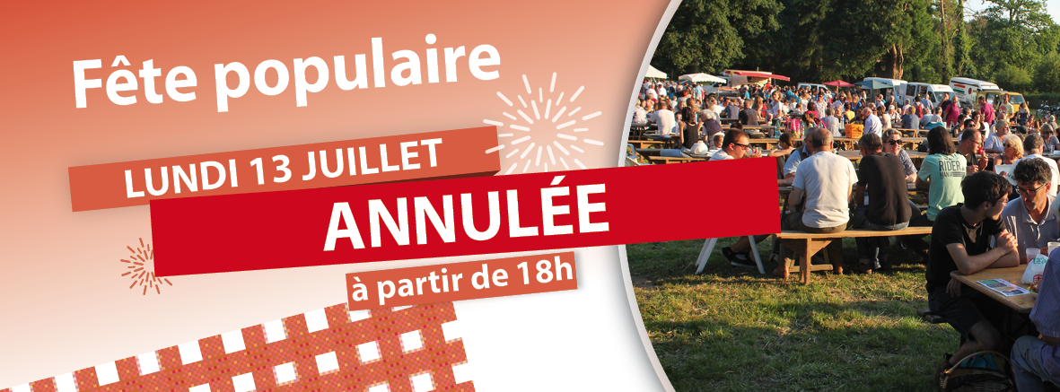 Fête populaire ANNULÉE